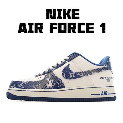 Air Force 1 '07 Low LV Collaboration Grey Blue Denim Air Force One Low Top Casual Sneaker SC9207-540